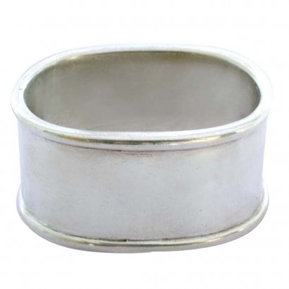 Pewter Oval Napkin Ring  ( Pack of 4)