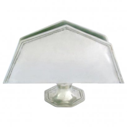 Pewter Napkin Rester w/Foot