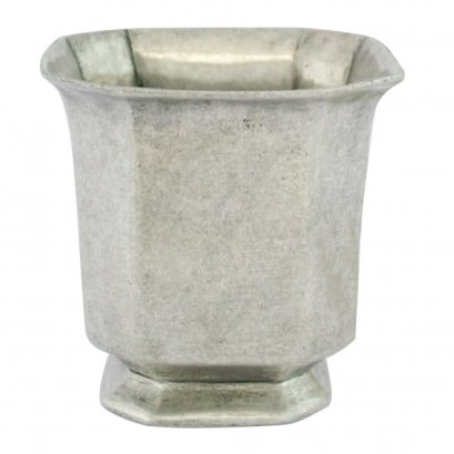 Pewter Square Planter Pot