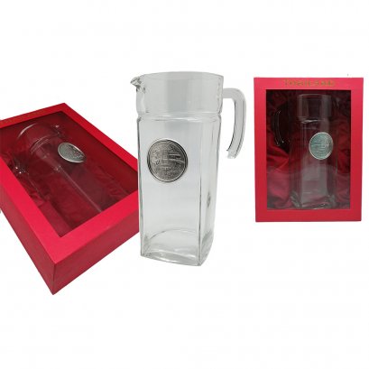 DOF Water jug w/Pewter plaque, Giftbox