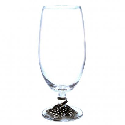 Pewter Grape Motif Décor Wine Goblet
