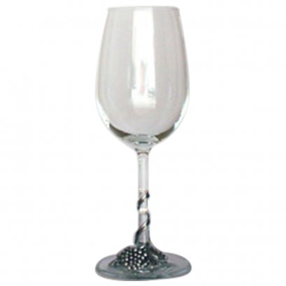Pewter Grape Motif Décor Wine Goblet