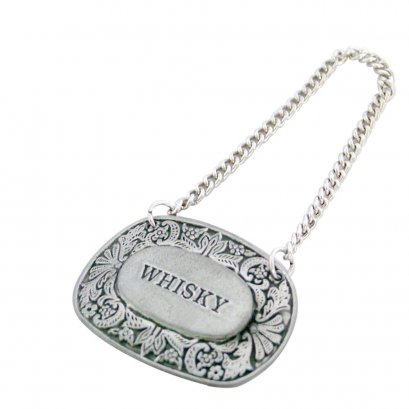 Pewter Bottle Tag_WHISKY