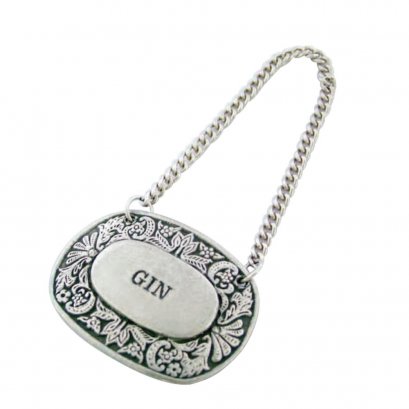 Pewter Bottle Tag_GIN
