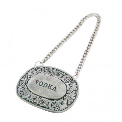 Pewter Bottle Tag_VODKA