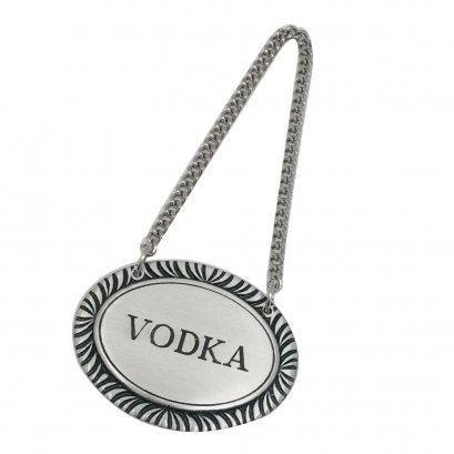 Pewter Bottle Tag_VODKA