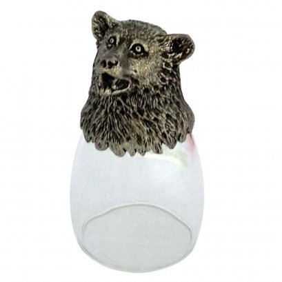 Pewter &amp; Glass Stirrup Shot