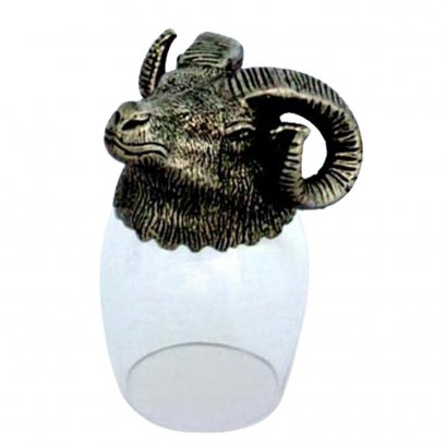 Pewter &amp; Glass Stirrup Shot