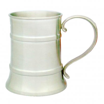 Beer Stein w/Pewter Lid &amp; Medal