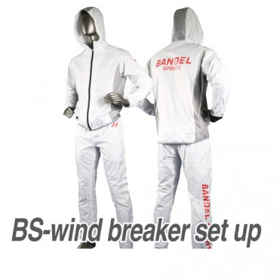 BANDELSPORTS wind breaker set up WhitexRed