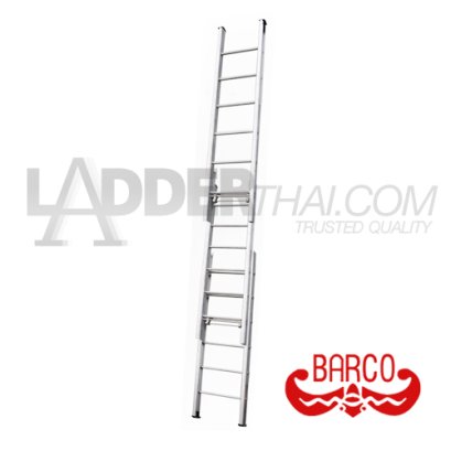 TPQ-BCAT20 (20 x 20 x 20 ฟุต) บันไดอลูมิเนียมพาดเลื่อน 3 ตอน BARCO