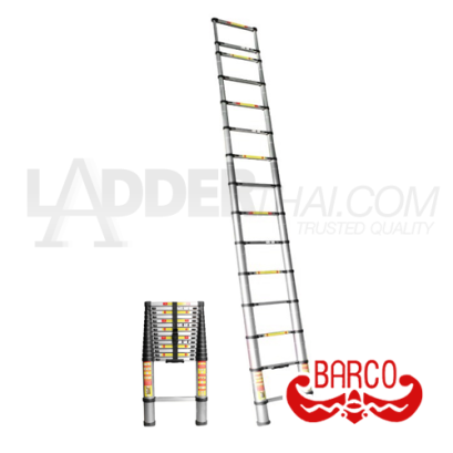 TPQ-BAMST15 บันไดยืดหดอเนกประสงค์ ทรงพาด (อลูมิเนียม) 15 ขั้น 5.9 เมตร "BARCO"