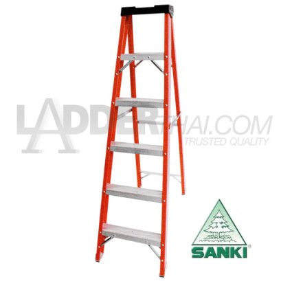 LD-FBA08 (8 ฟุต) บันไดไฟเบอร์กลาส ทรงเอ SANKI