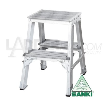 LD-SHD02 (2 ขั้น) บันไดอลูมิเนียมรุ่นงานหนัก SUPER HEAVY DUTY ขึ้นลง 2 ทาง รับน้ำหนักสูงสุด 300 กก. SANKI