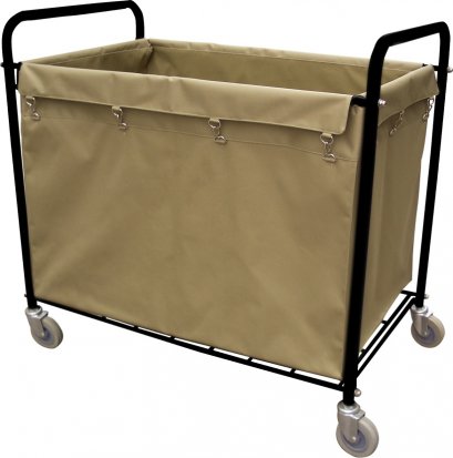 รถเข็นผ้าแห้ง รถเข็นอเนกประสงค์ รถเข็นของ รถเข็นโครงเหล็กพร้อมถุงผ้า HORECAT code 52291