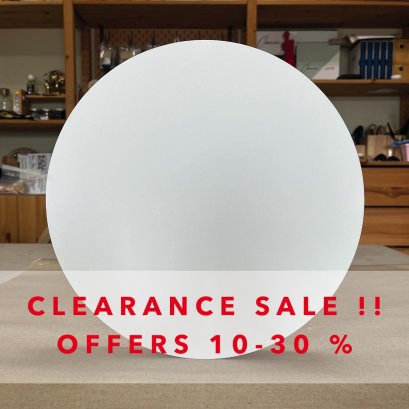 CLEARANCE - ARTISTS' CIRCLE CANVAS PANEL / PROFILE 2.4 CM. - โครงเฟรมปิดไม้อัดเบริช์รูปวงกลมพร้อมขึงผ้าแคนวาส