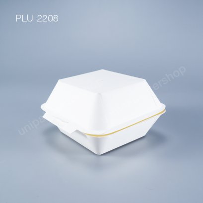 กล่องกระดาษเบอร์เกอร์ขาว (M) 440 ml
