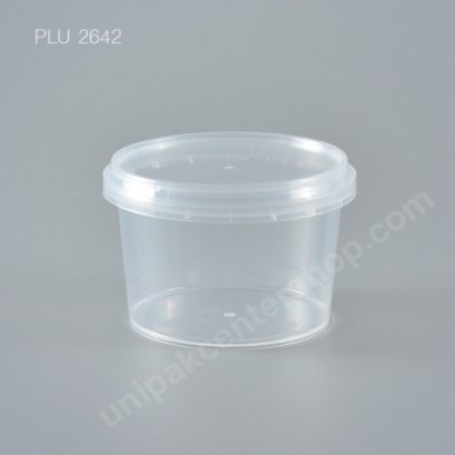 กล่อง Safety Seal กลม PP + ฝาใส (210 ml)
