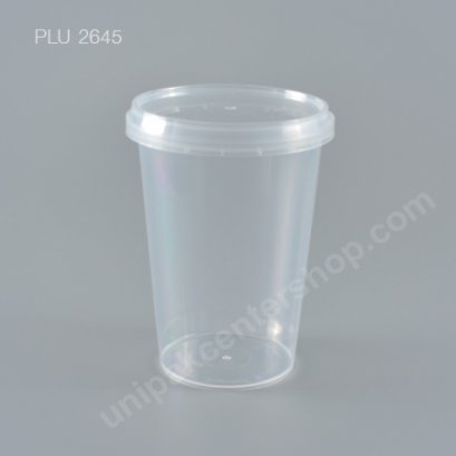 กล่อง Safety Seal ทรงสูง PP + ฝาใส (400 ml)