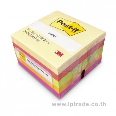 กระดาษโน้ต Post-it 3M 654-5ASST 3&quot;x3&quot; นีออน
