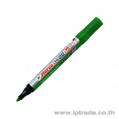 ปากกาไวท์บอร์ด ตราม้า H-22 สีเขียว