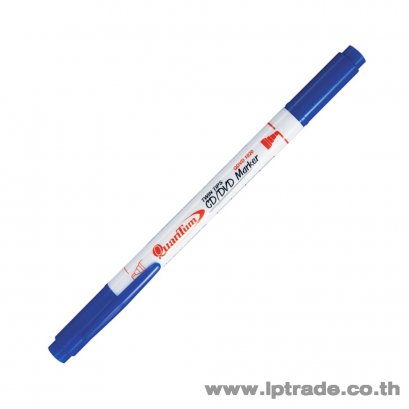 ปากกาเขียนซีดี 2 หัว Quantum Twin-Tip 1020 สีน้ำเงิน