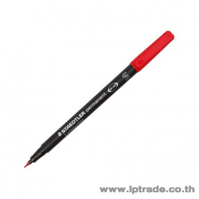 ปากกาเขียนแผ่นใส Staedtler S 313-2 ลบไม่ได้ สีแดง