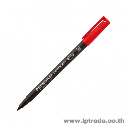 ปากกาเขียนแผ่นใส Staedtle M 315 ลบไม่ได้ สีแดง