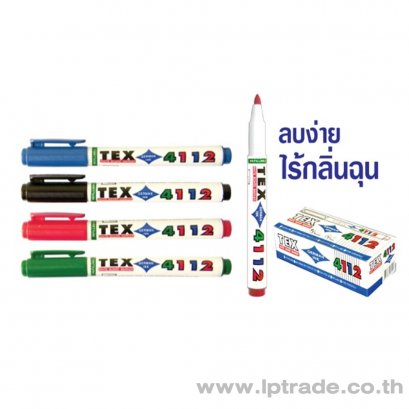 ปากกาไวท์บอร์ด TEX 4112 F สีแดง