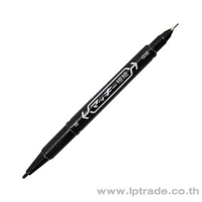 ปากกามาร์คเกอร์ 2 หัว ซีบร้า MO-120 สีดำ