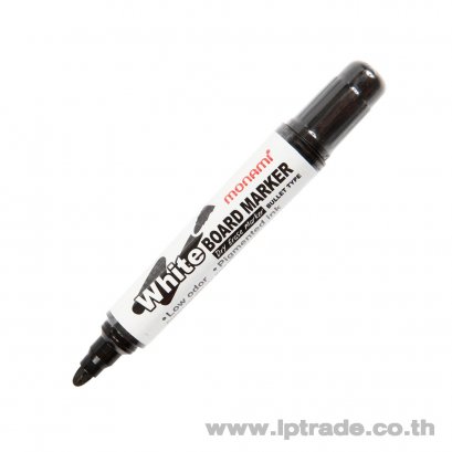 ปากกาไวท์บอร์ด โมนามิ จัมโบ้ หัวกลม สีดำ