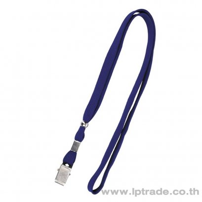 คลิปเหล็กพร้อมสายคล้องคอ Panda S13 สีน้ำเงิน (แพ็ค 10 เส้น)