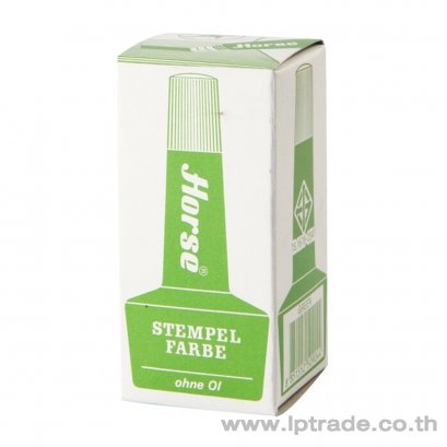 หมึกเติมแท่นประทับตรา ตราม้า 28cc สีเขียว