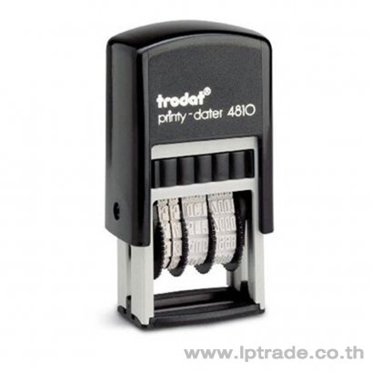 ตรายางหมึกในตัว วันที่ TRODAT 4810 ภาษาไทย หมึกสีน้ำเงิน