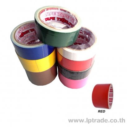 เทปผ้า Tiger 2 นิ้ว 8 หลา สีแดง
