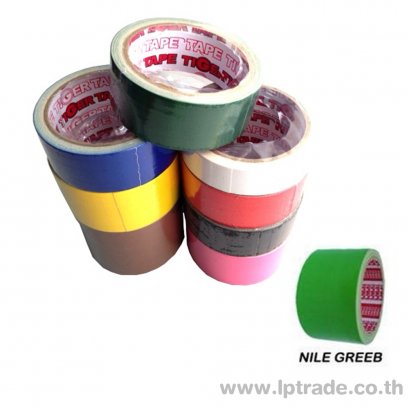 เทปผ้า Tiger 2 นิ้ว 8 หลา สีเขียวอ่อน