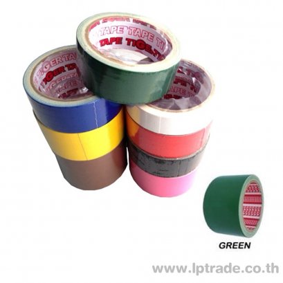 เทปผ้า Tiger 2 นิ้ว 8 หลา สีเขียวเข้ม