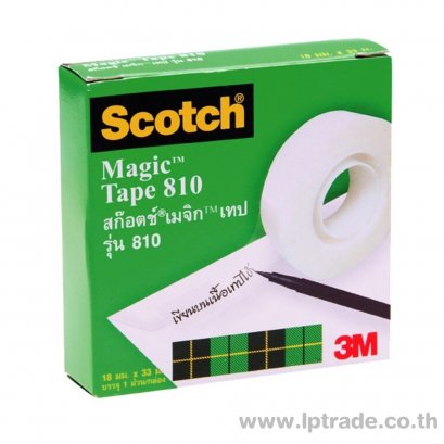 เทปขุ่น สก็อต No.810 3/4 นิ้ว x 36 หลา