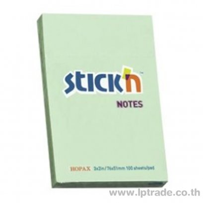 กระดาษโน้ต Stick N 21147 2&quot;x3&quot; สีเขียว 