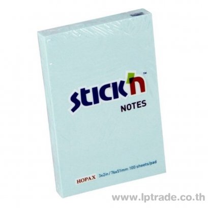 กระดาษโน้ต Stick N 21146 2&quot;x3&quot; สีฟ้า  