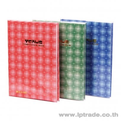 สมุดปกแข็งหุ้มพลาสติก วีนัส 8/100 