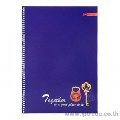 สมุดโน้ตสันลวด ตราช้าง FMW-102 B5 70แกรม 60 แผ่น คละสี