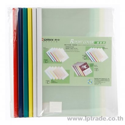 แฟ้มสันรูด Comix Q310 คละสี (แพ็ค 6 เล่ม)