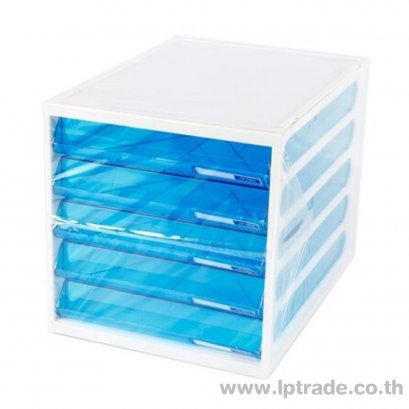 ตู้เอกสาร ออร์ก้า 5 ชั้น CFB-5 โครงขาวลิ้นฟ้า