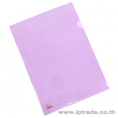 แฟ้มซองพลาสติก 1 ชั้น Intop A4 สีม่วง (แพ็ค 12 เล่ม)