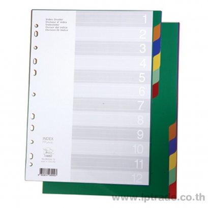 อินเด็กซ์พลาสติก ฟลามิงโก้ No.9532A-12 12 หยัก คละสี