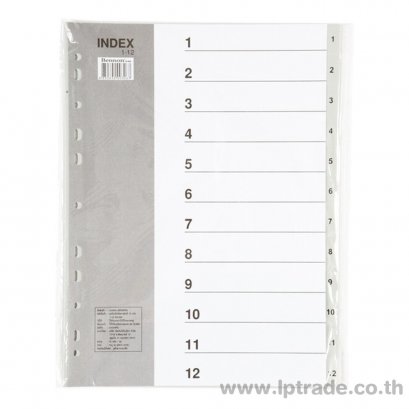 อินเด็กซ์พลาสติก เบนน่อน IX894 12 หยัก สีเทา