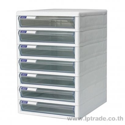 ตู้เอกสาร ออร์ก้า 7 ชั้น TCB-7 โครงขาวลิ้นขาว