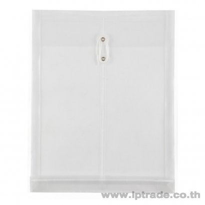 แฟ้มซองพลาสติกผูกเชือก ออร์ก้า A4 สีขาว