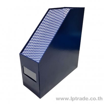 กล่องกระดาษใส่เอกสาร 1 ช่อง สีน้ำเงิน